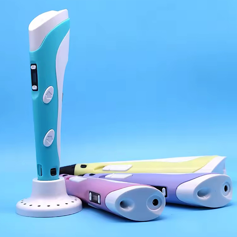 قلم جادویی طراحی سه بعدی به همراه 9 متر فیلامنت رنگی