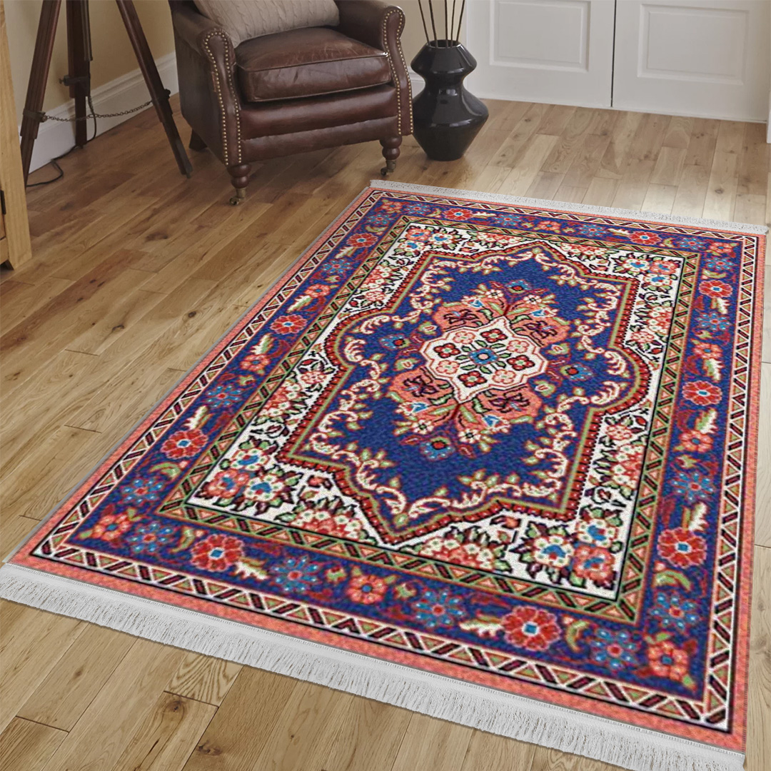 فرش مخمل نادی طرح سنتی کد o140