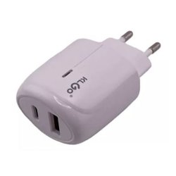 آداپتور شارژ 2 پورت USB-A و USB-C شارژ سریع 30 وات KLGO مدل PD-400