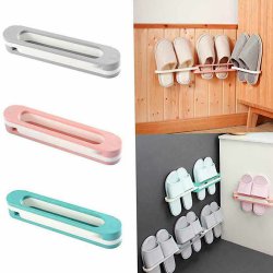 نگهدارنده دمپایی دیواری مدل تاشو 3 تکه